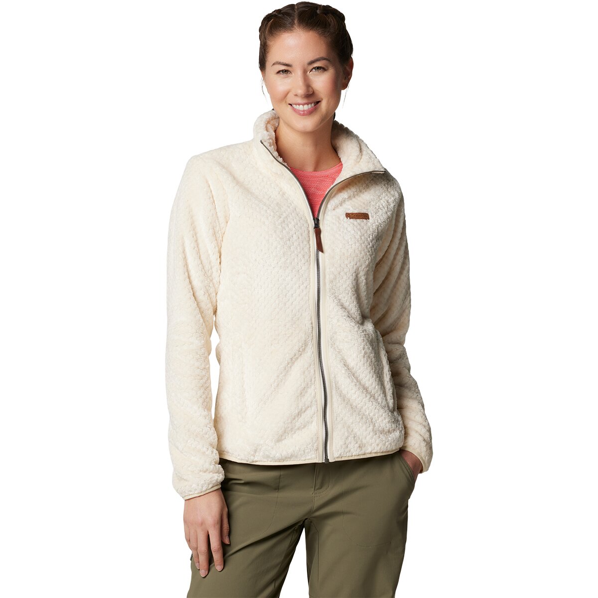 Image of Columbia Fire Side II Sherpa Jacket - Women's Chalk, XL