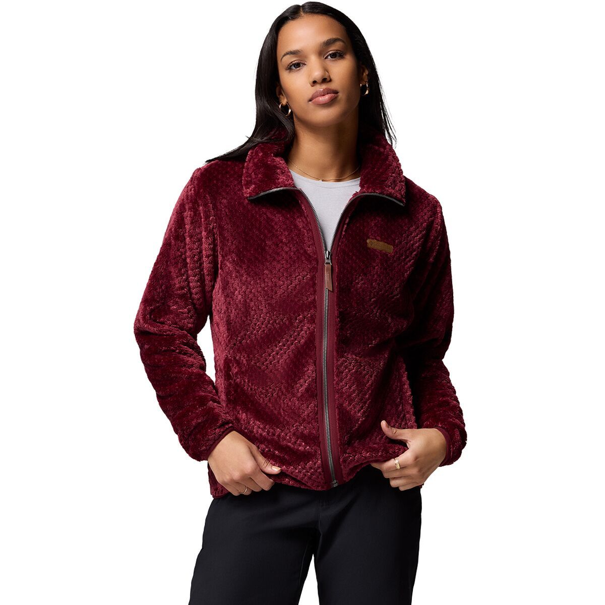 Image of Columbia Fire Side II Sherpa Jacket - Women's Rich Wine2, XS