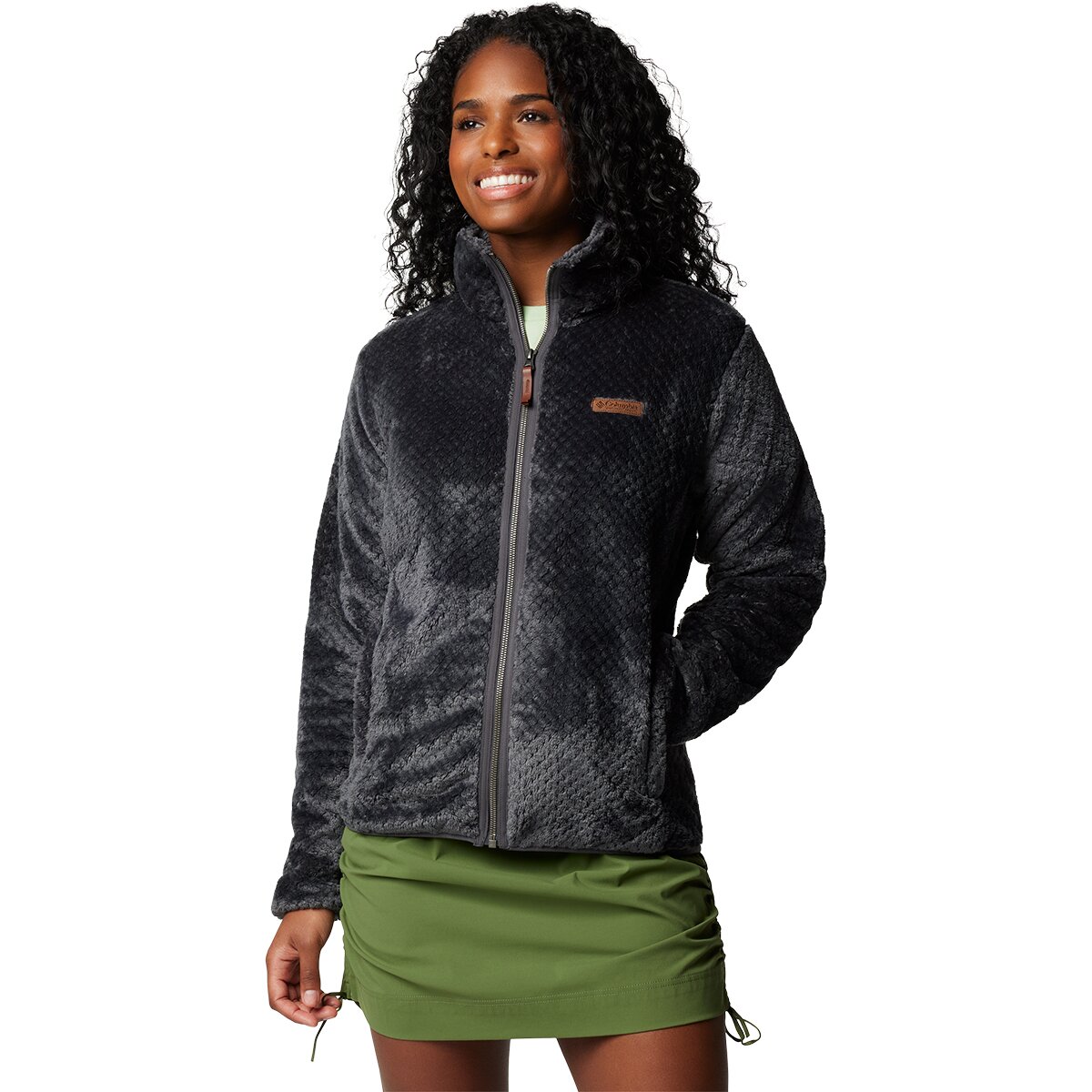 Image of Columbia Fire Side II Sherpa Jacket - Women's Shark, XS