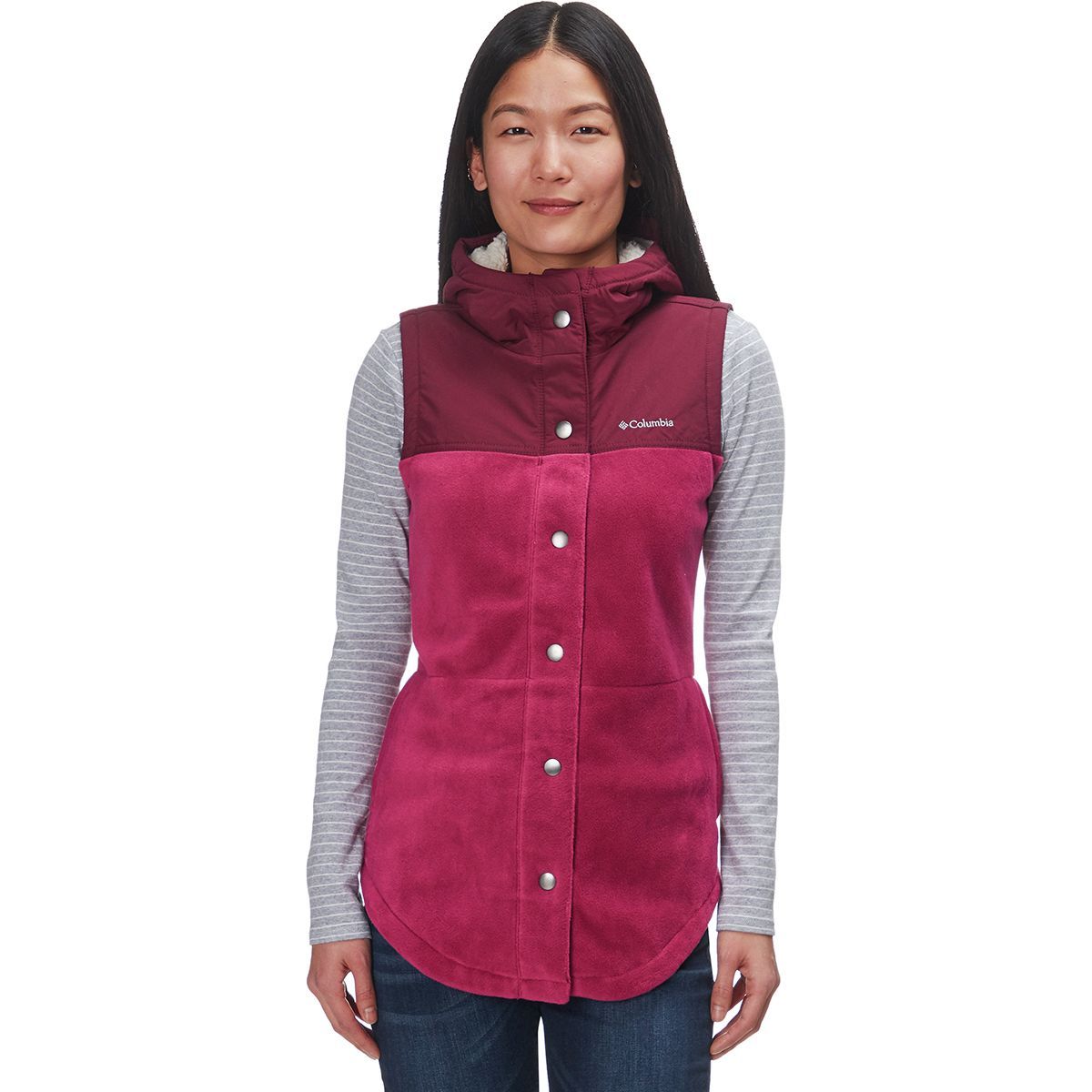 columbia women's benton springs overlay fleece jacket