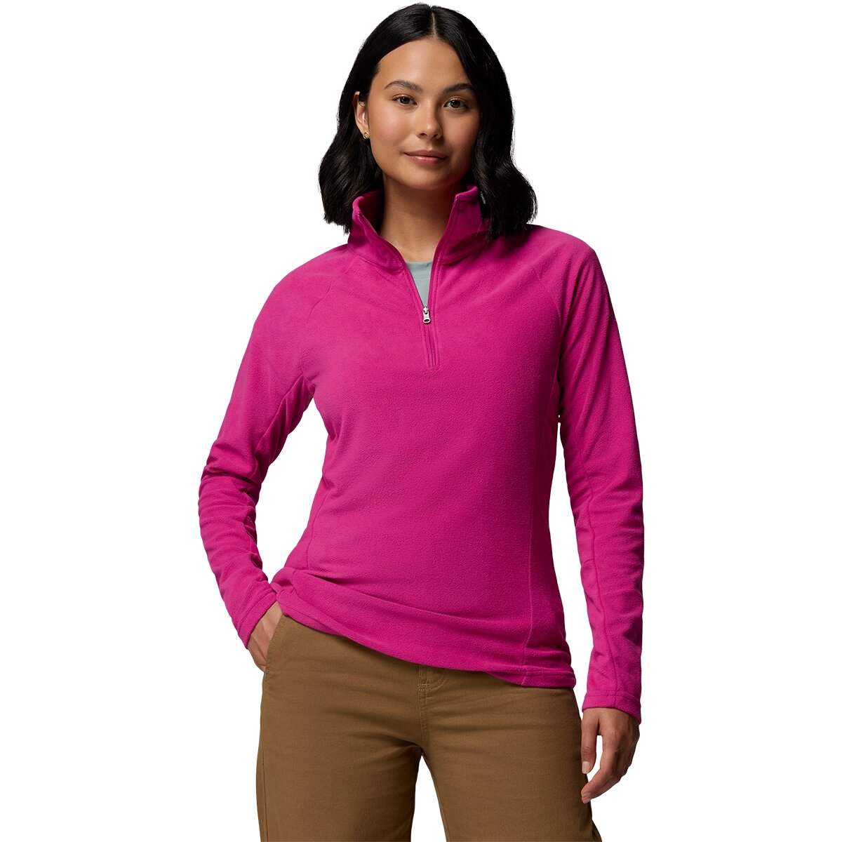Image of Columbia Glacial Fleece IV 1/2-Zip Top - Women's Fuchsia2, M