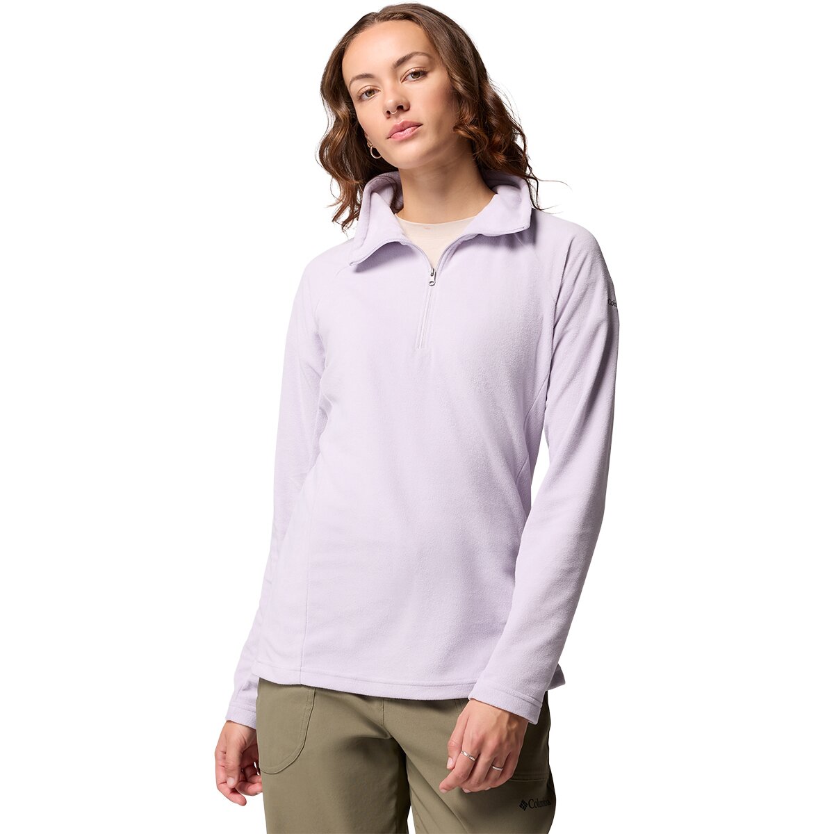 Image of Columbia Glacial Fleece IV 1/2-Zip Top - Women's Lavender Pearl, XL