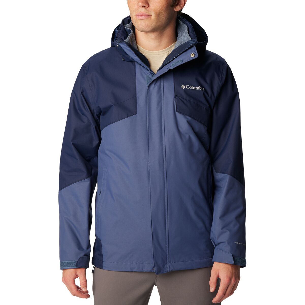 Image of Columbia Bugaboo II Interchange Jacket - Men's Dark Mountain/Collegiate Navy, M