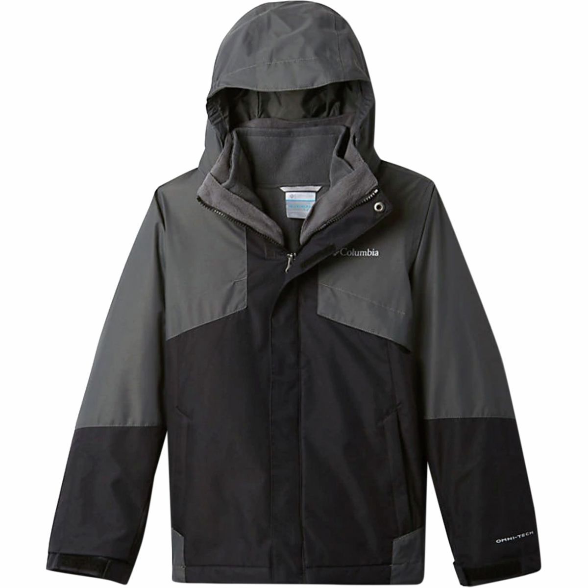 Columbia Bugaboo II Interchange Parka - Boys' Black/Grill, M