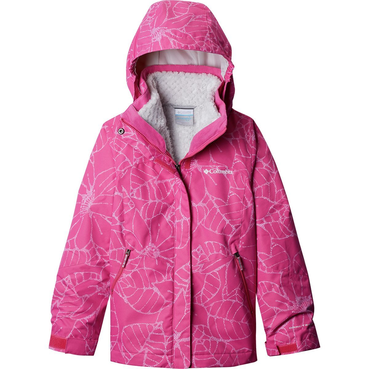 Columbia Bugaboo II Interchange Parka - Girls' Pink Ice Floral, S