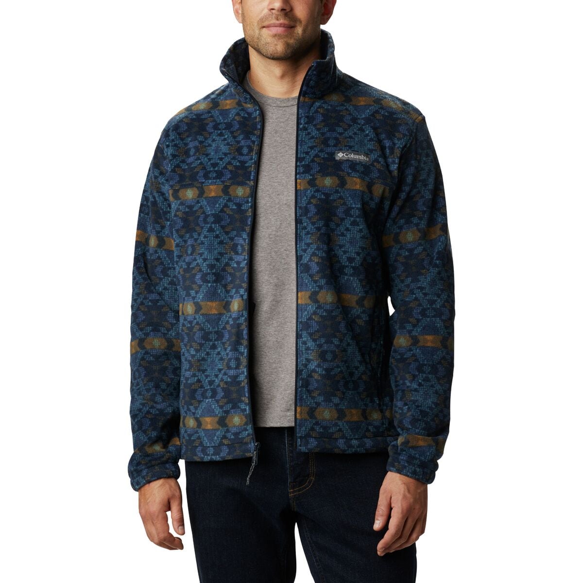 Steens Mountain Print Fleece Jacket - Men