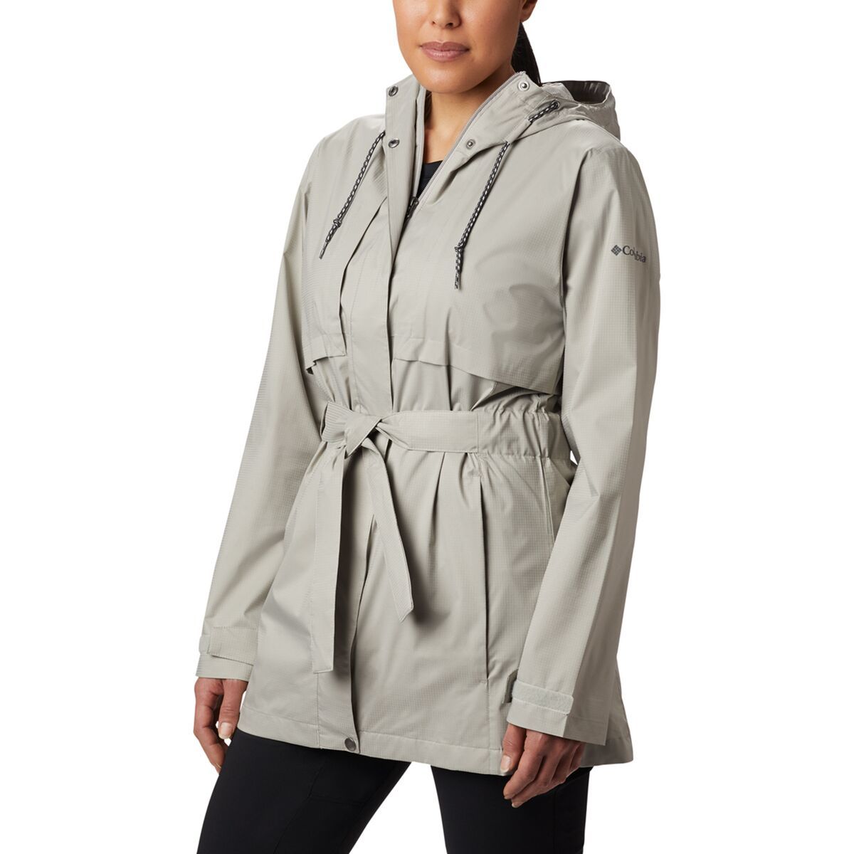 Columbia Pardon My Trench Rain Jacket - Women's Flint Grey, L