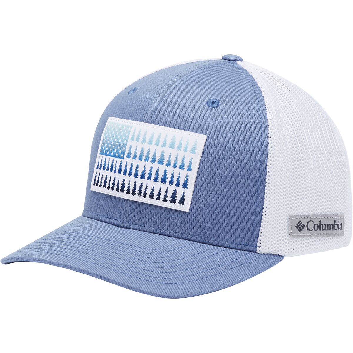 Columbia Mesh Tree Flag Trucker Hat Bluestone/White, L/XL