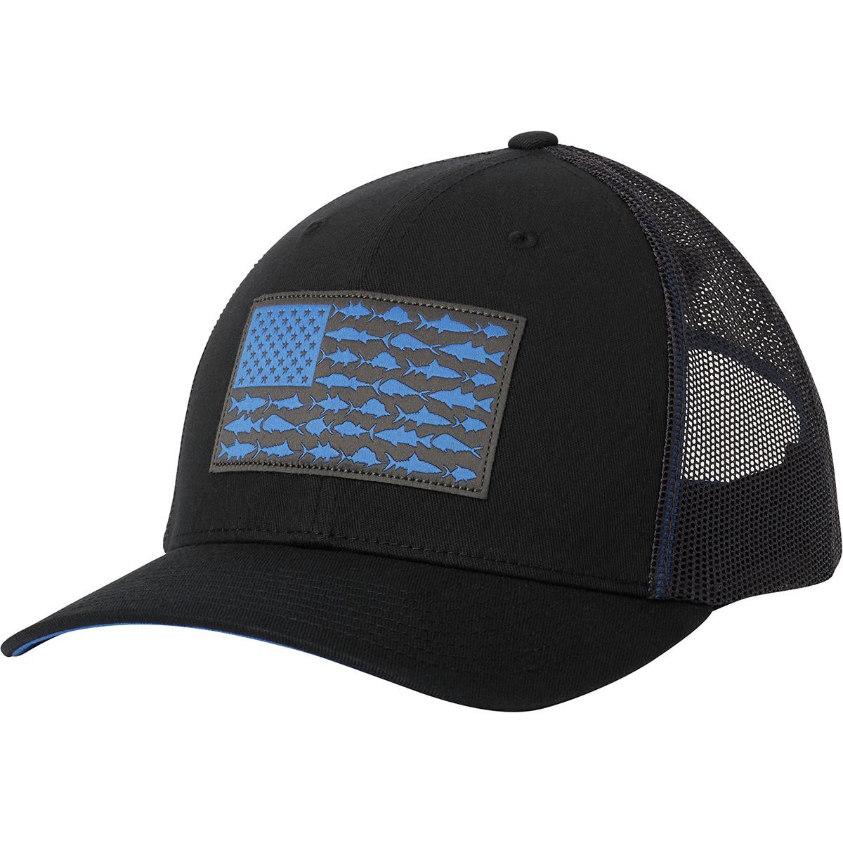 Casquette Columbia Trucker Mesh Back Bleu Et Blanc – Outdoor Pêche Randonnée