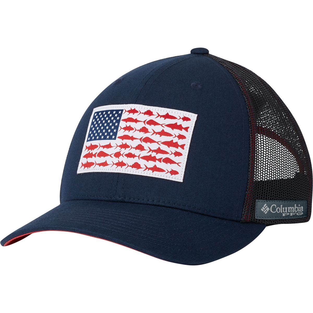 Columbia PFG Mesh Fish Flag Snap Back Trucker Hat