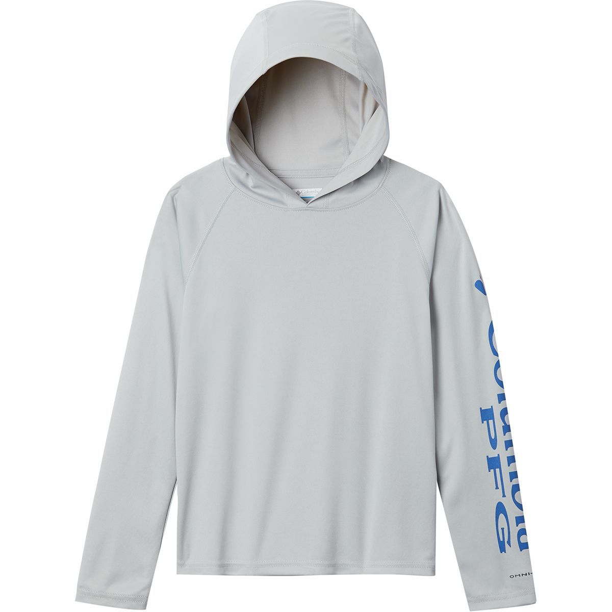 Columbia Terminal Tackle Hooded Shirt - Boys' Cool Grey, XS