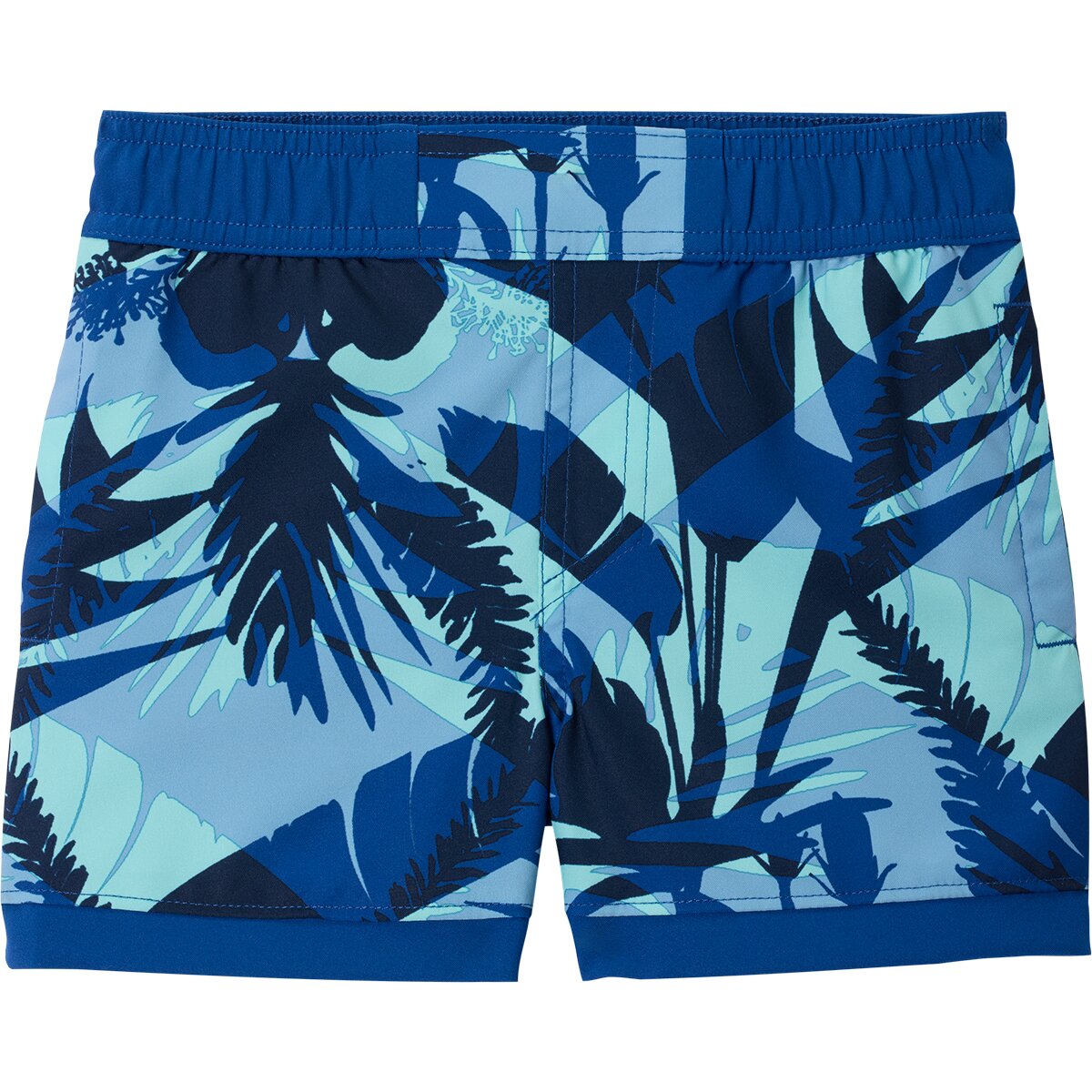 Image of Columbia Sandy Shores Boardshort - Toddler Boys' Mountain Blue Botaniflage/Mountain Blue, 4T