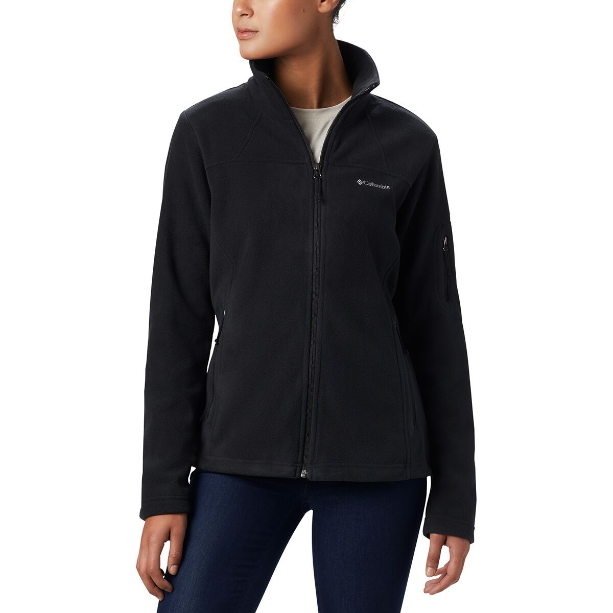 Image of Columbia Fast Trek II Fleece Jacket - Women's Black, XL