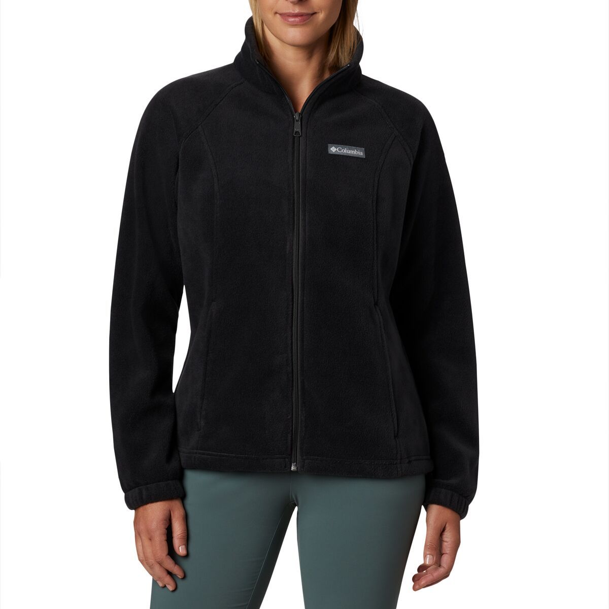 Image of Columbia Benton Springs Full-Zip Fleece Jacket - Women's Black, XS
