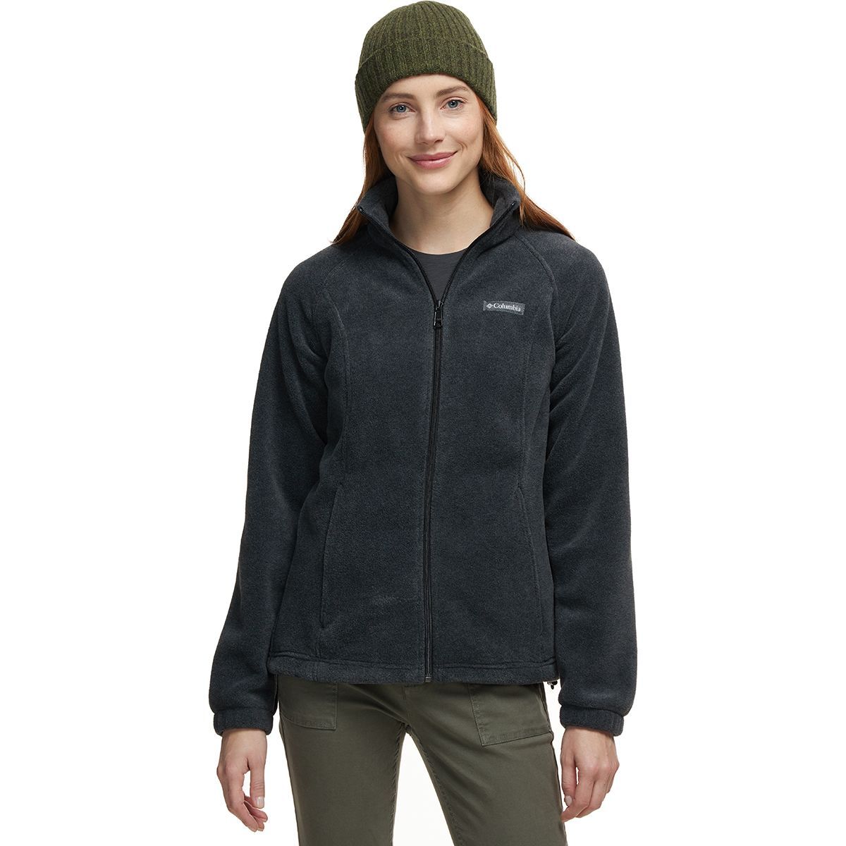 Image of Columbia Benton Springs Full-Zip Fleece Jacket - Women's Charcoal Heather, M