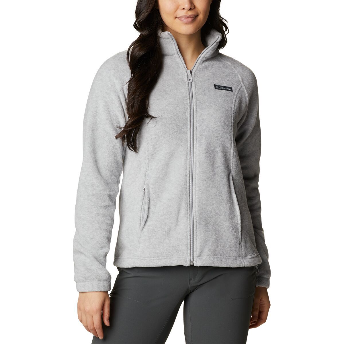 Image of Columbia Benton Springs Full-Zip Fleece Jacket - Women's Cirrus Grey Heather, XXL