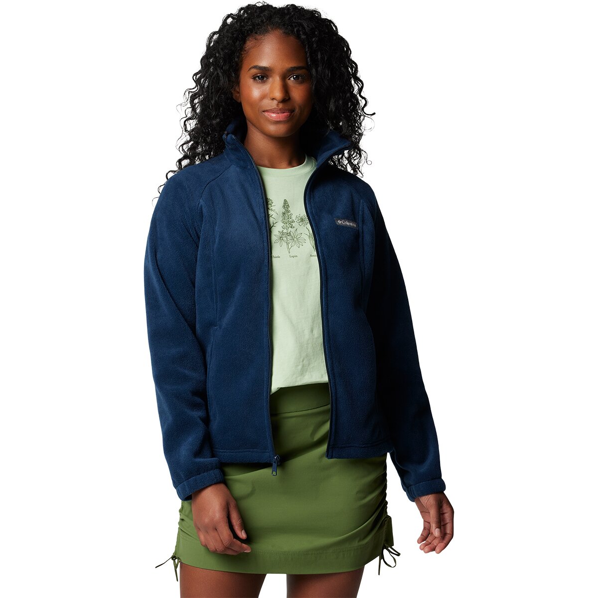 Image of Columbia Benton Springs Full-Zip Fleece Jacket - Women's Columbia Navy, S