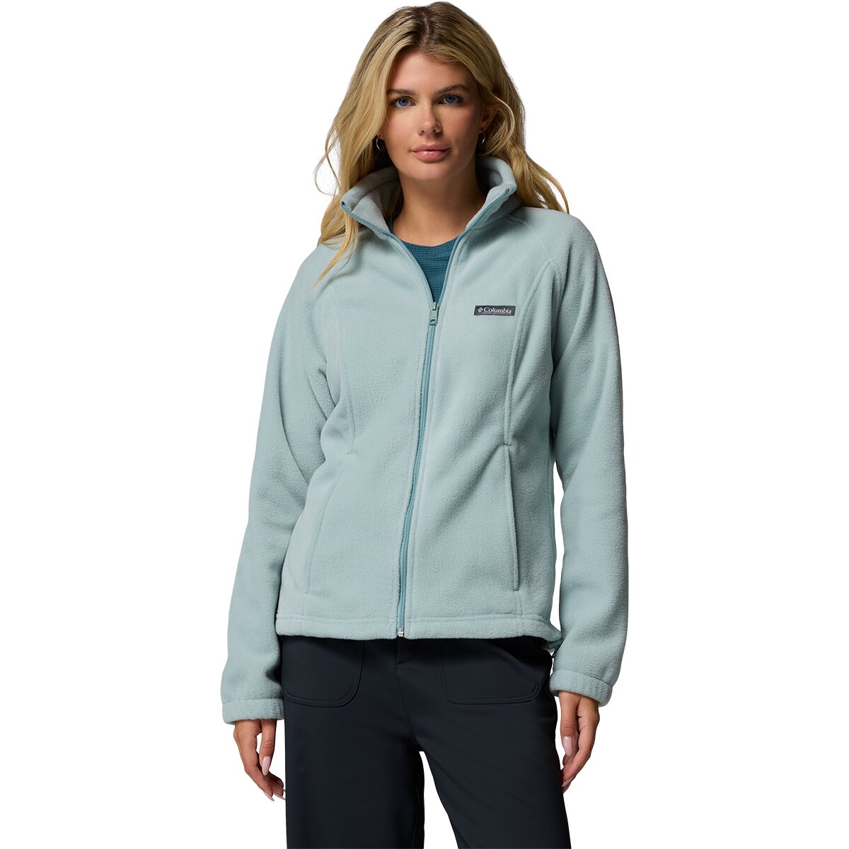Image of Columbia Benton Springs Full-Zip Fleece Jacket - Women's Crushed Blue, L