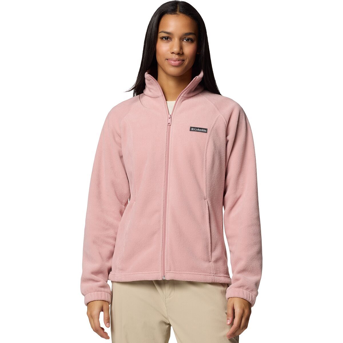 Image of Columbia Benton Springs Full-Zip Fleece Jacket - Women's Eraser Pink, XS