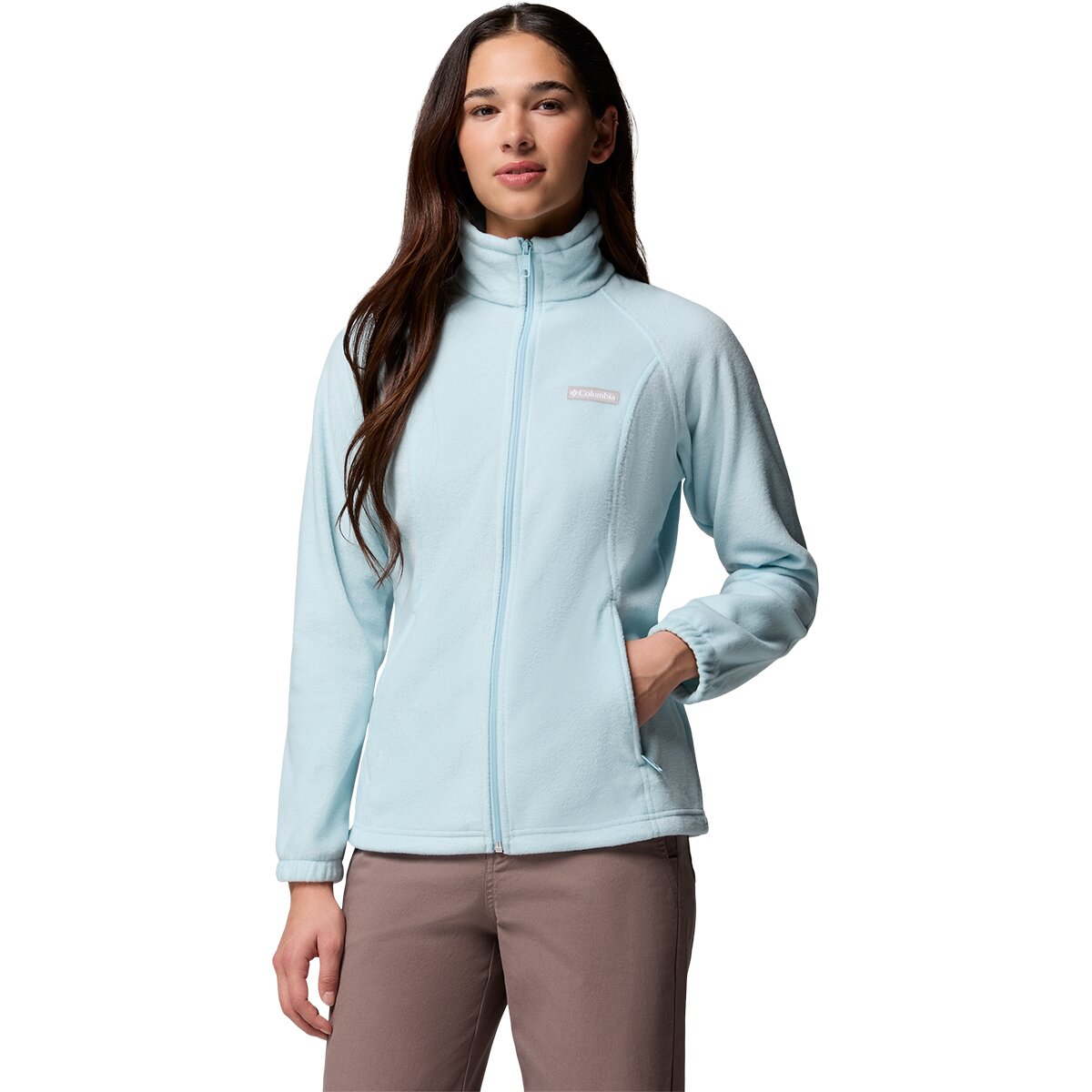 Image of Columbia Benton Springs Full-Zip Fleece Jacket - Women's Marine Light, XS