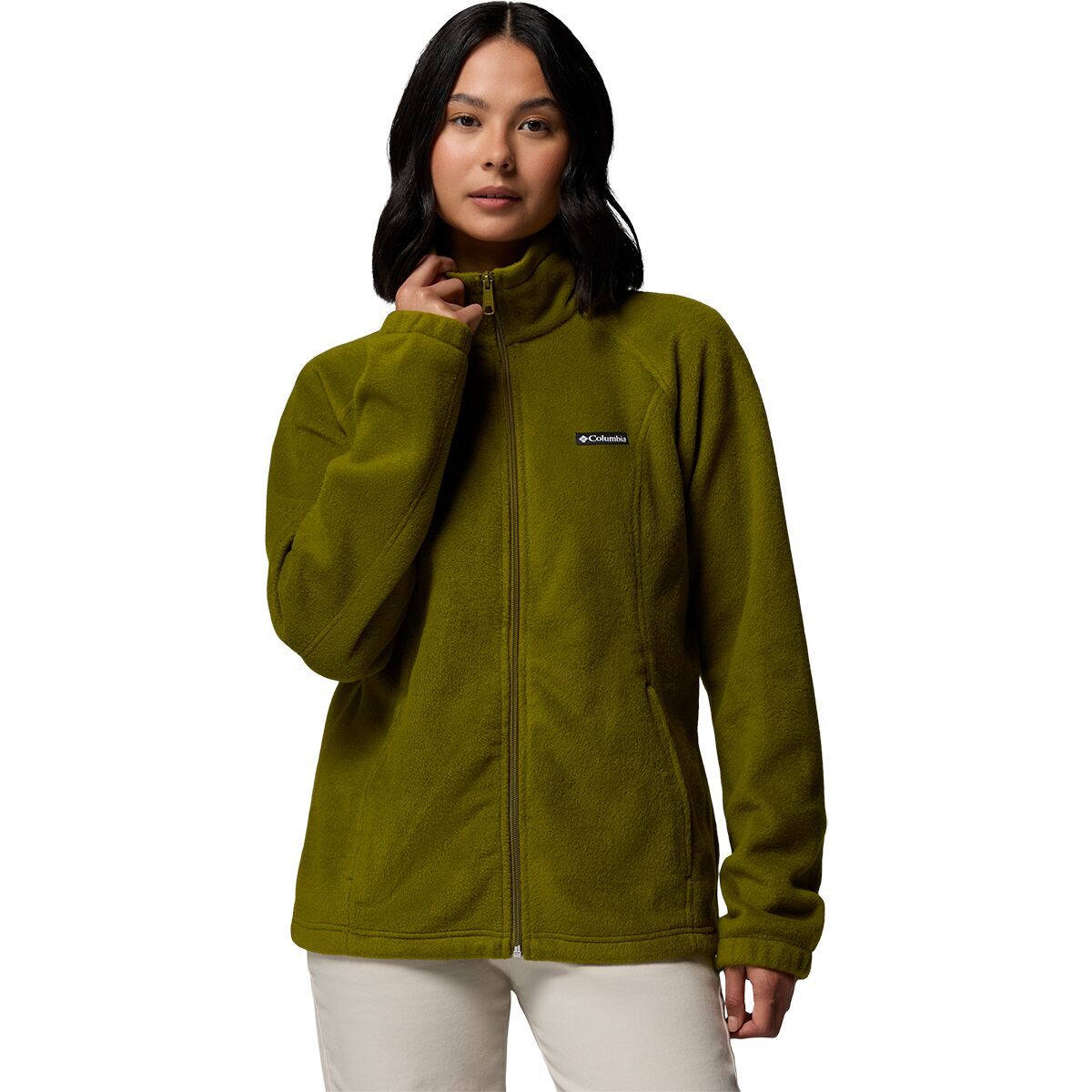 Image of Columbia Benton Springs Full-Zip Fleece Jacket - Women's Mossy Green, XL