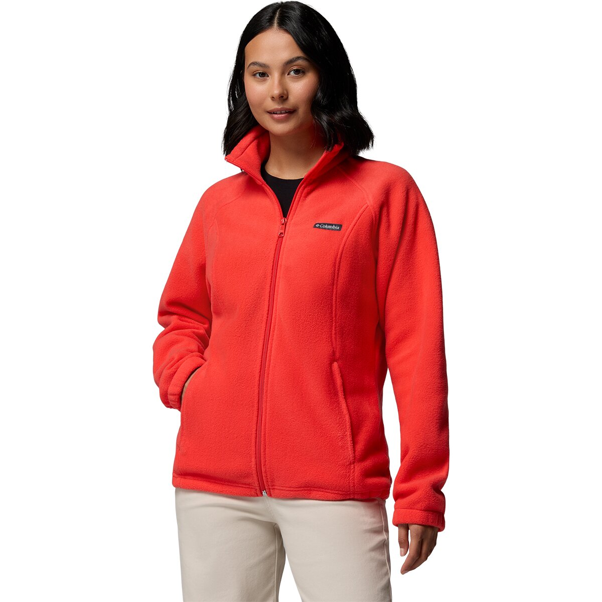 Image of Columbia Benton Springs Full-Zip Fleece Jacket - Women's Poppy Red, L