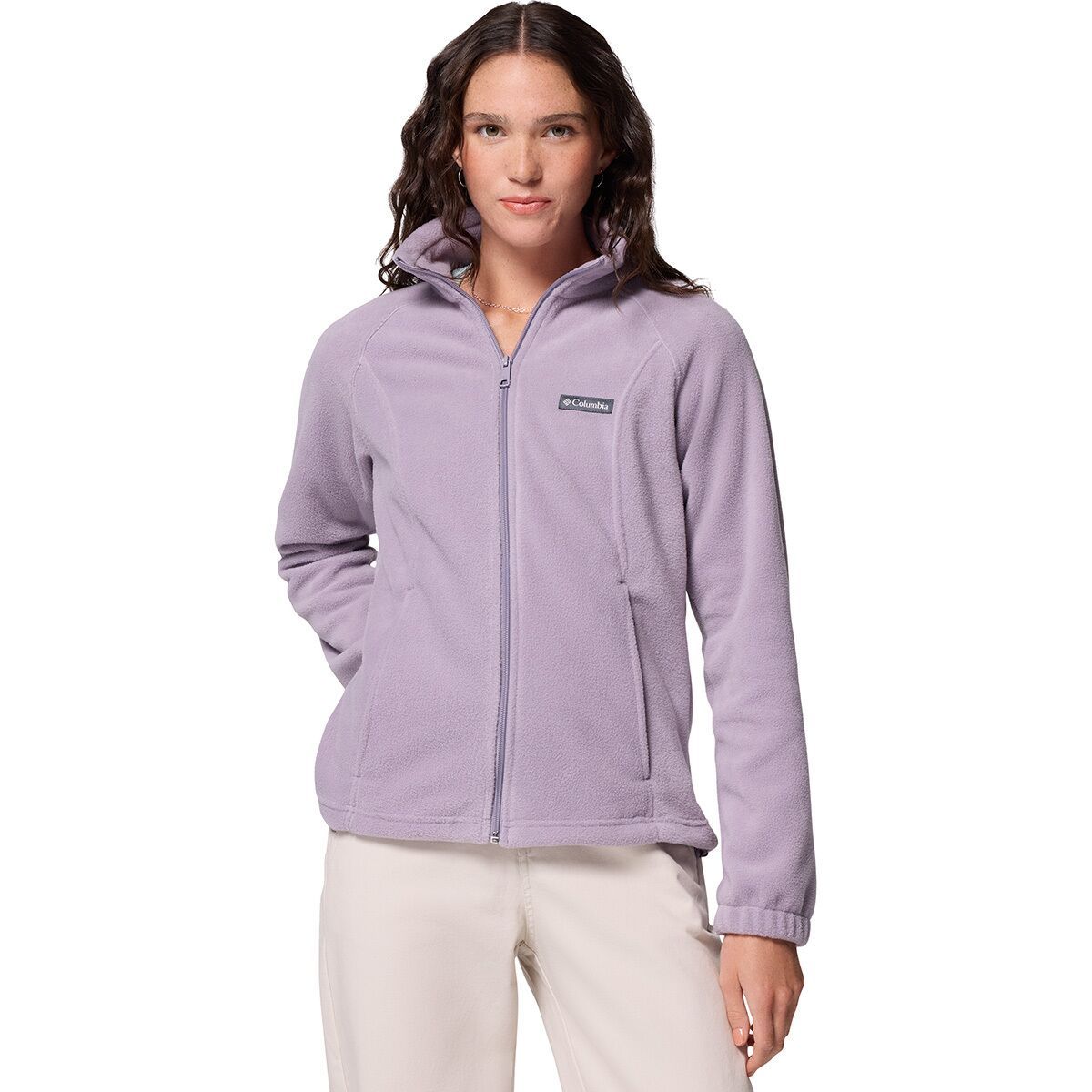 Image of Columbia Benton Springs Full-Zip Fleece Jacket - Women's Shale Purple, XL