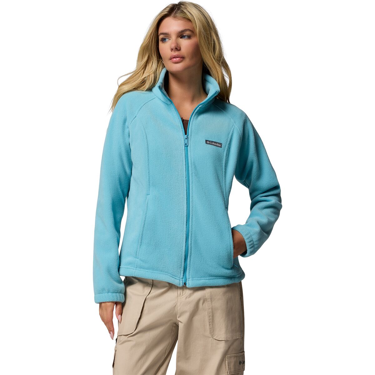 Image of Columbia Benton Springs Full-Zip Fleece Jacket - Women's Vintage Blue, L