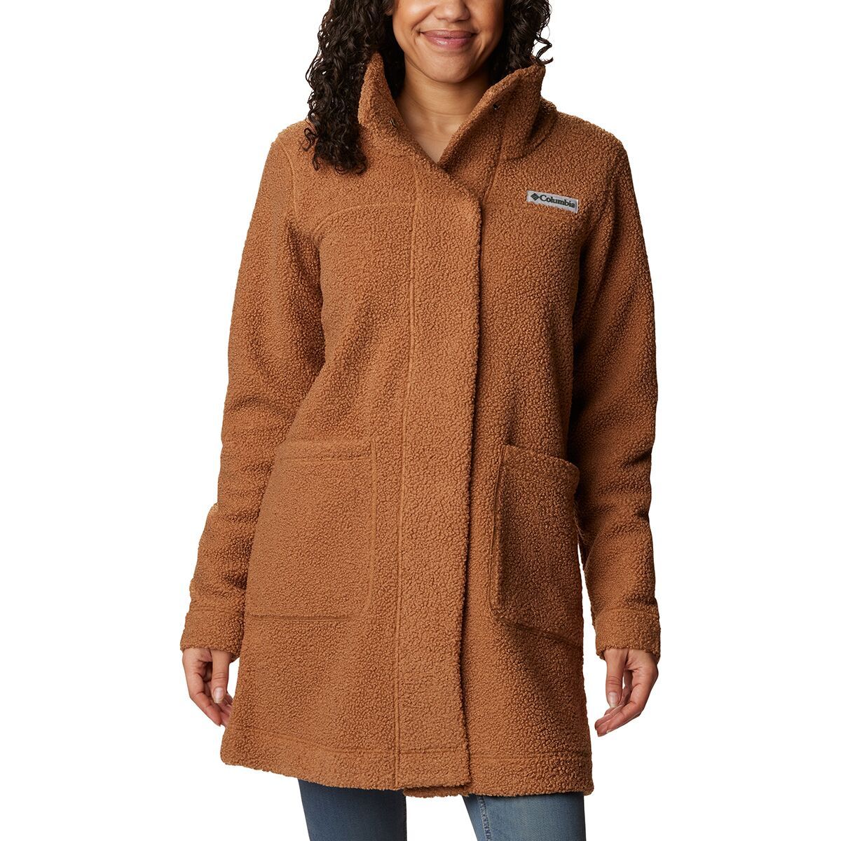 Image of Columbia Panorama Long Jacket - Women's Camel Brown, XL
