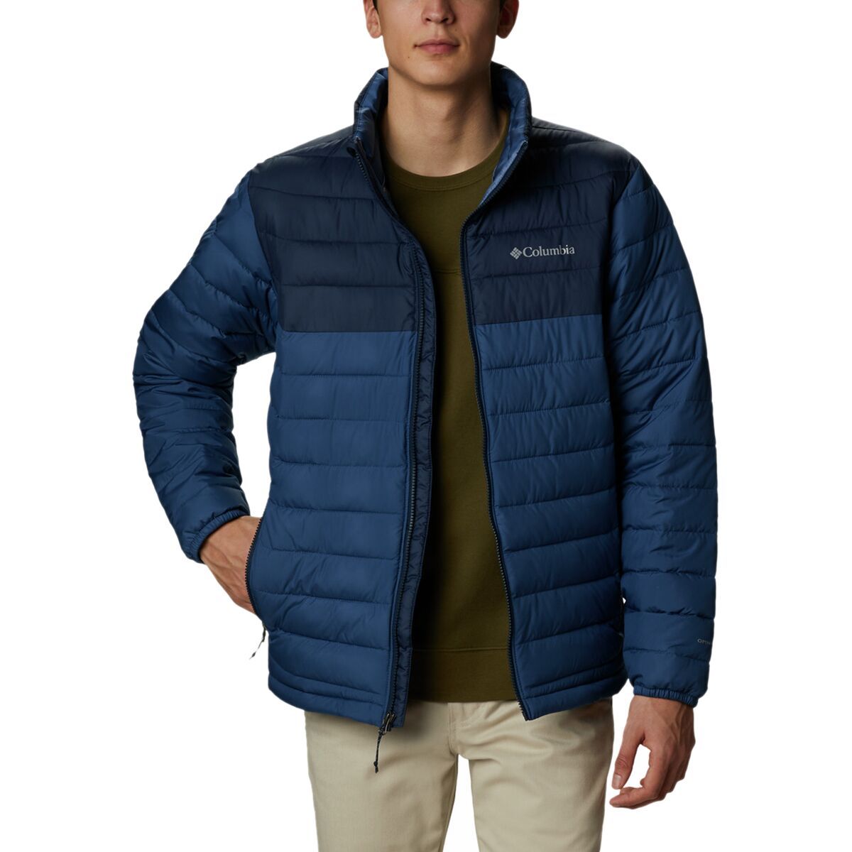 Columbia Powder Lite Jacket - Men's Night Tide/Collegiate Navy, L