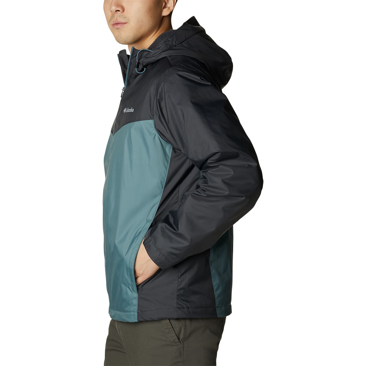 Columbia Glennaker Sherpa Lined Jacket - Men's Shark/Metal, L