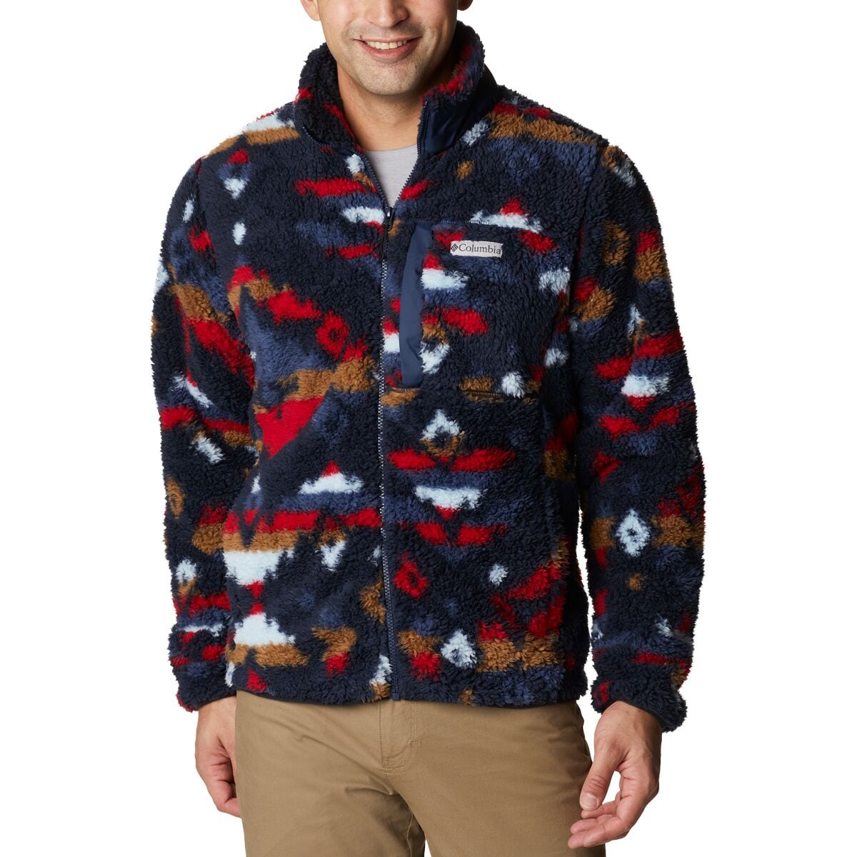 Columbia Winter Pass Print Full Zip Fleece Jacket Men s Clothing