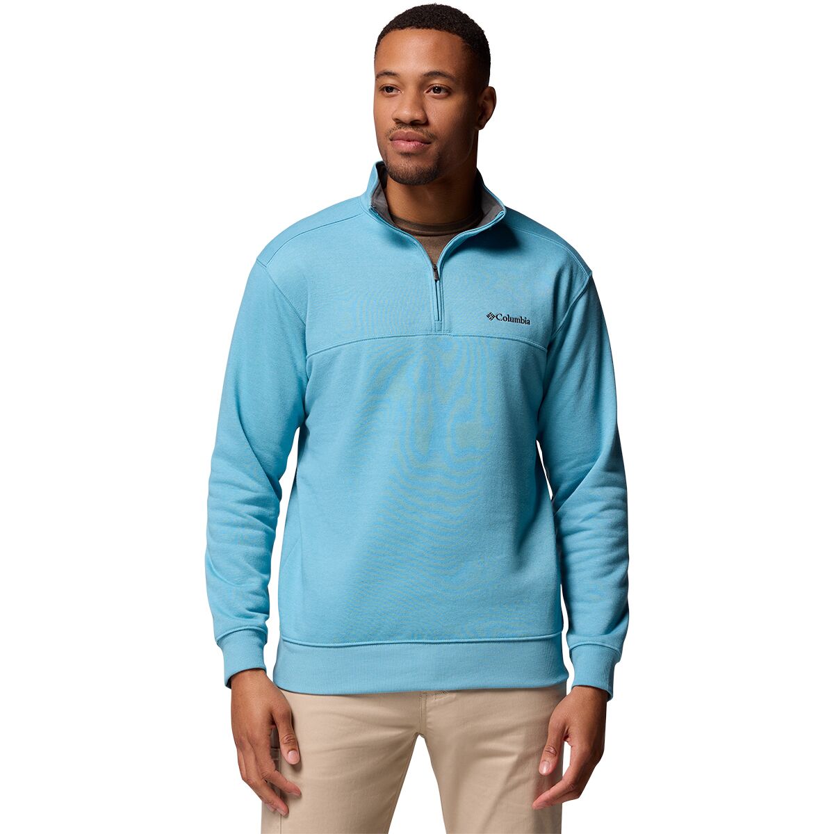 Image of Columbia Hart Mountain II 1/2-Zip Fleece Jacket - Men's Vintage Blue Heather, S
