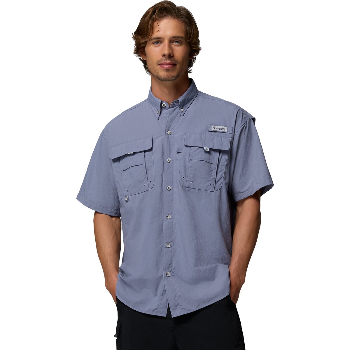 Image of Columbia Bahama II Short-Sleeve Shirt - Men's New Moon, XS