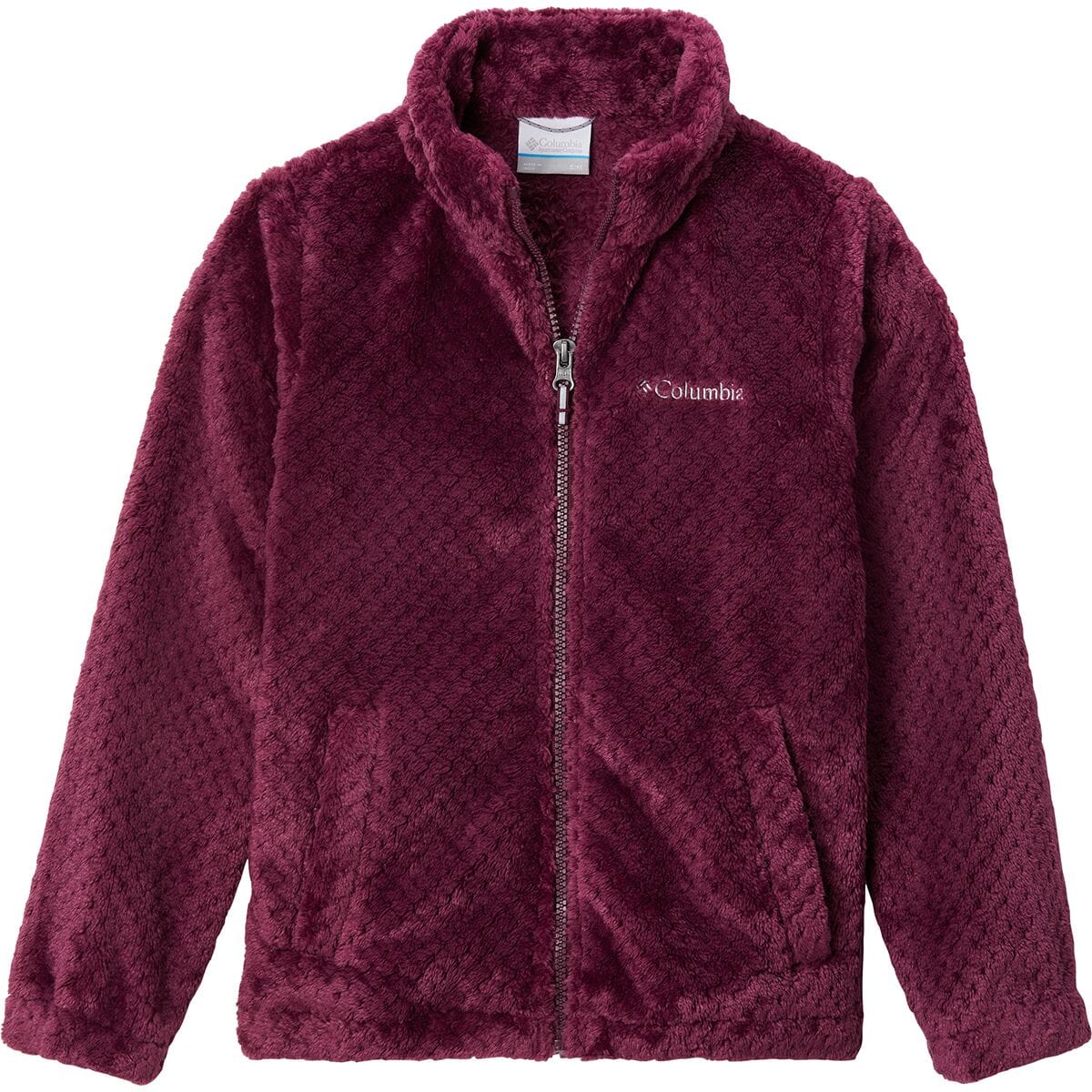 Fire Side Sherpa Hybrid Full-Zip Fleece Jacket - Girls