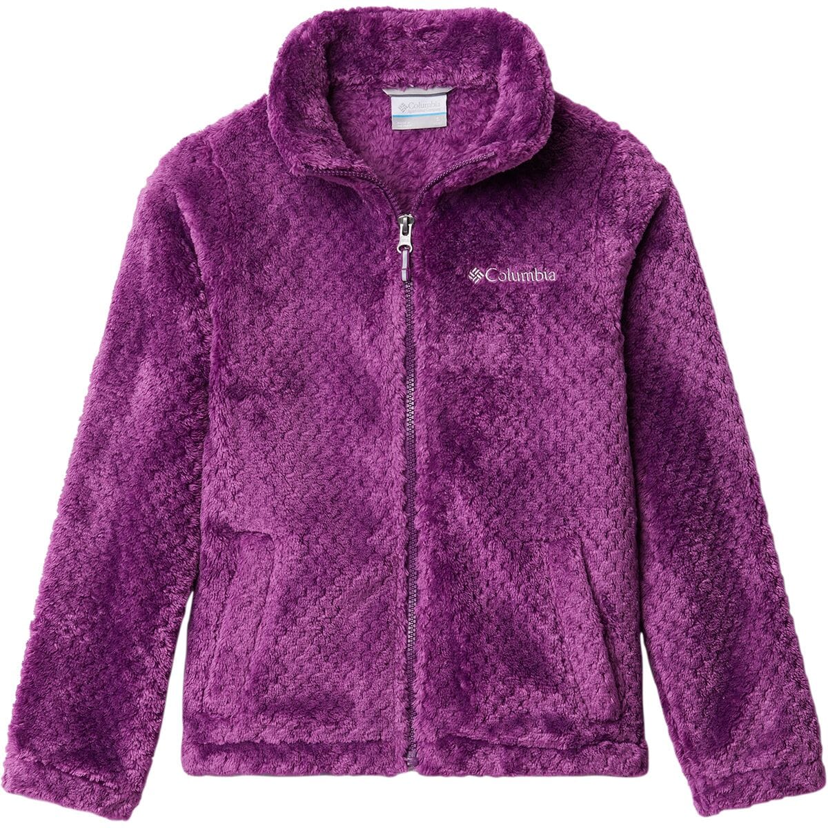 Fire Side Sherpa Hybrid Full-Zip Fleece Jacket - Girls