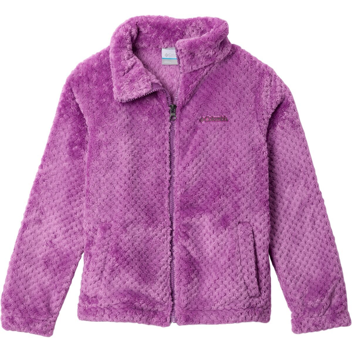 Image of Columbia Fire Side Sherpa Hybrid Full-Zip Fleece Jacket - Girls' Razzle, M