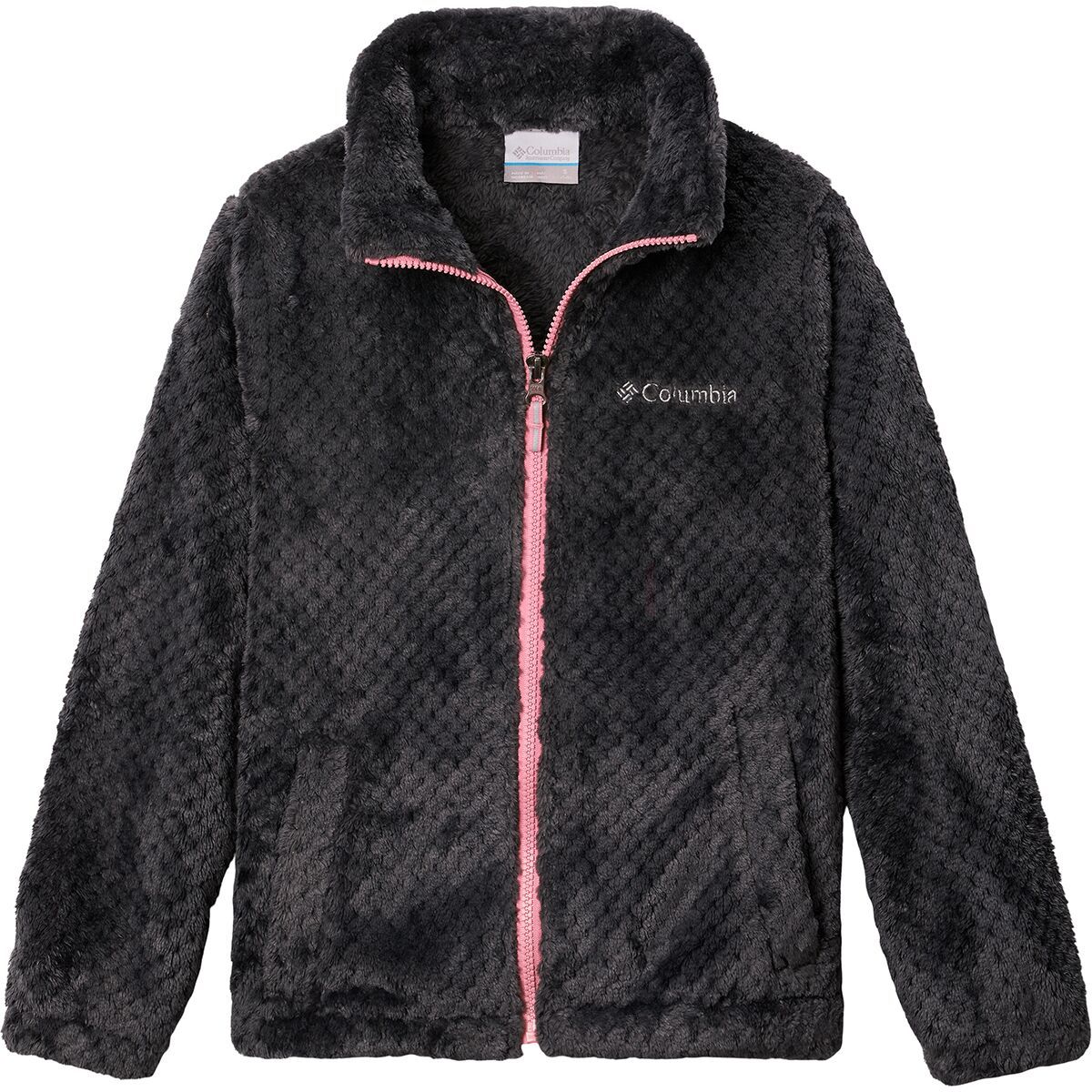 Columbia Fire Side Sherpa Hybrid Full-Zip Fleece Jacket - Girls