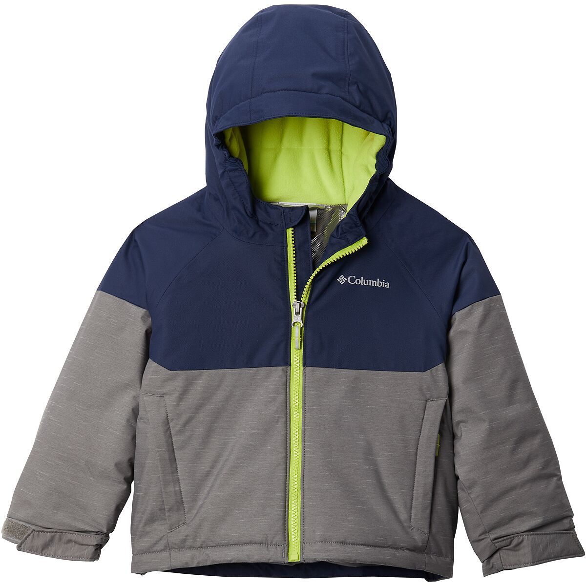 Columbia Alpine Action II Jacket - Toddler Boys' City Grey Heather/Collegiate Navy, 2T