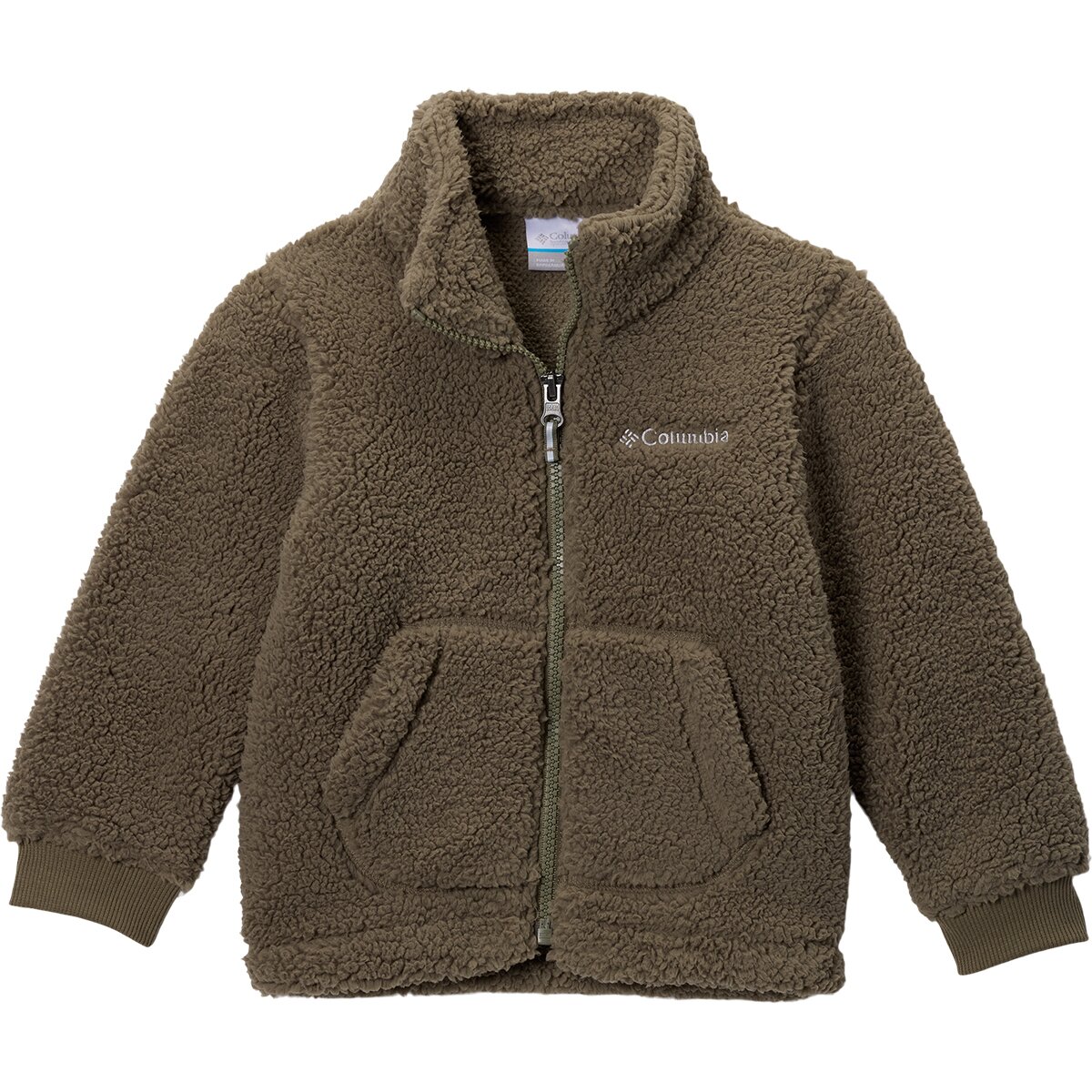Image of Columbia Rugged Ridge Sherpa Full-Zip Fleece Jacket - Toddlers' Stone Green, 2T