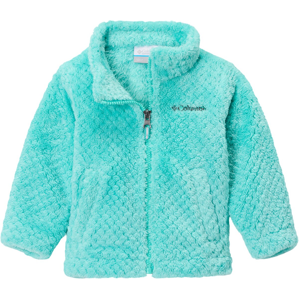 Image of Columbia Fire Side Sherpa Full-Zip Fleece Jacket - Toddler Girls' Dolphin, 2T