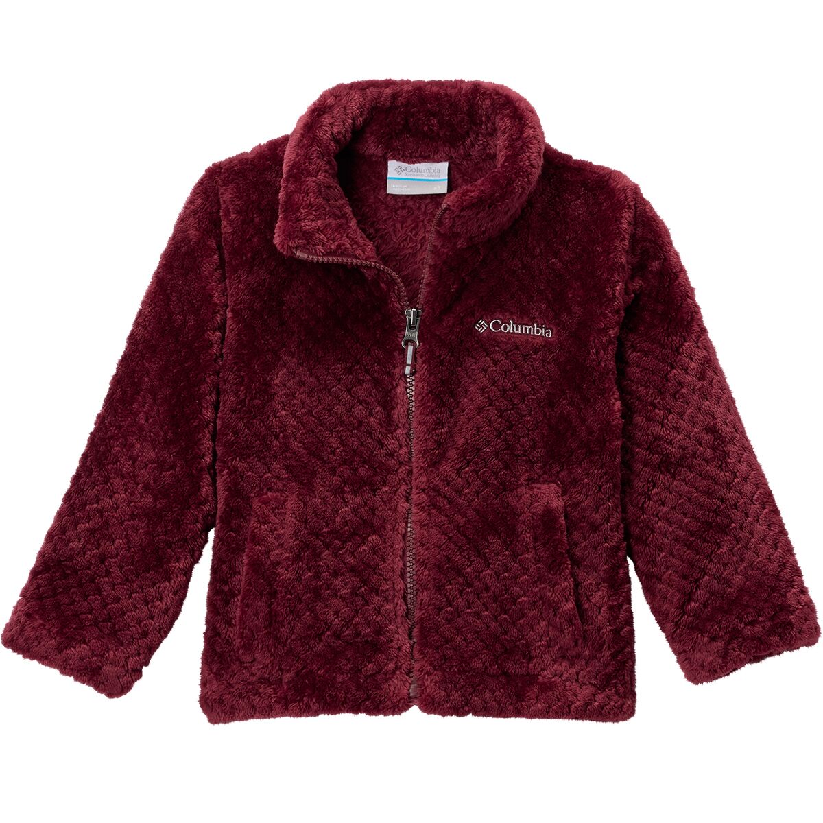 Image of Columbia Fire Side Sherpa Full-Zip Fleece Jacket - Toddler Girls' Rich Wine, 3T