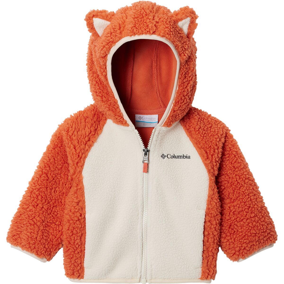 Image of Columbia Foxy Baby Sherpa Full-Zip Fleece Jacket - Infant Boys' Tuscan/Chalk, 3/6M