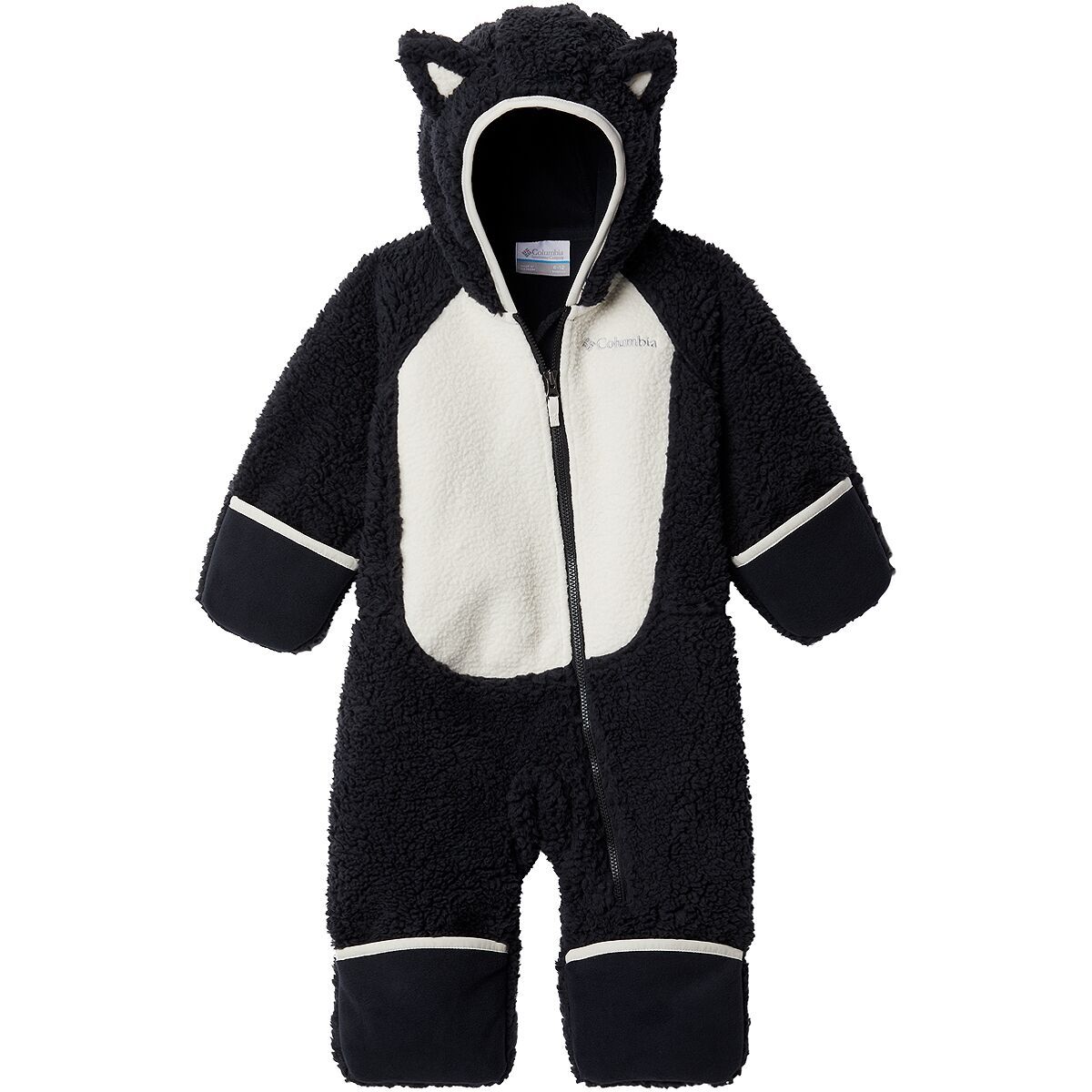 Image of Columbia Foxy Baby Sherpa Bunting - Infants' Black/Chalk, 18/24M