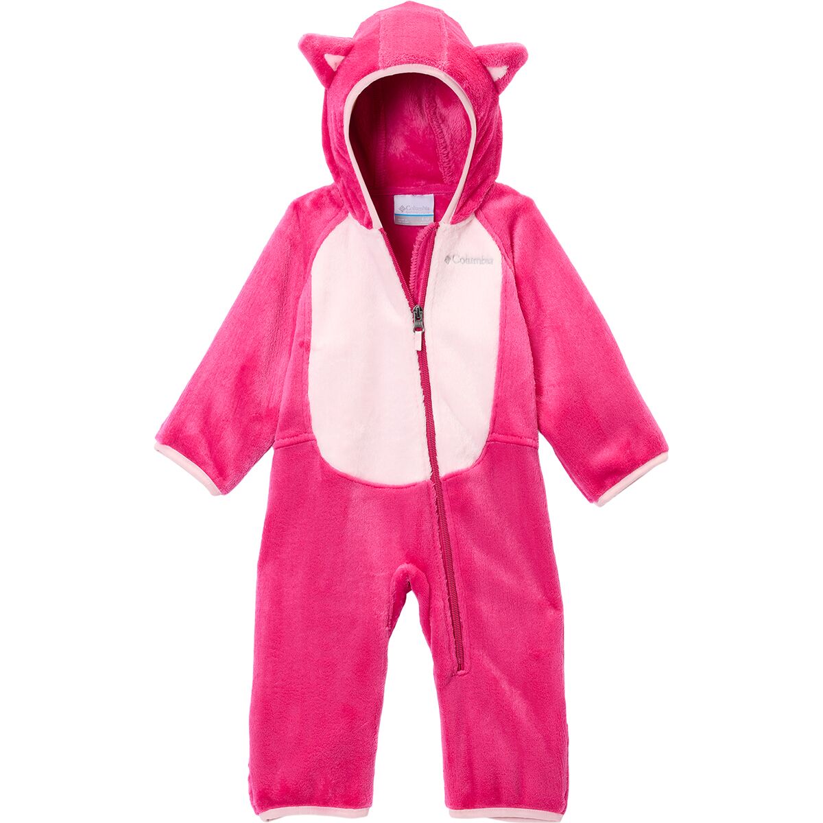 Image of Columbia Foxy Baby Sherpa Bunting - Infants' Guava Pink/Satin Pink, 0/3M