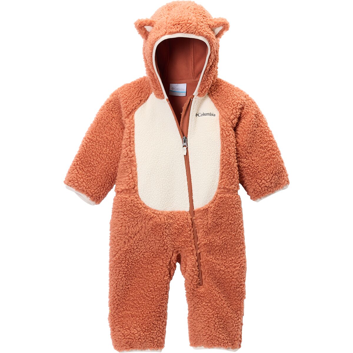 Image of Columbia Foxy Baby Sherpa Bunting - Infants' Teak Brown/Chalk, 12/18M