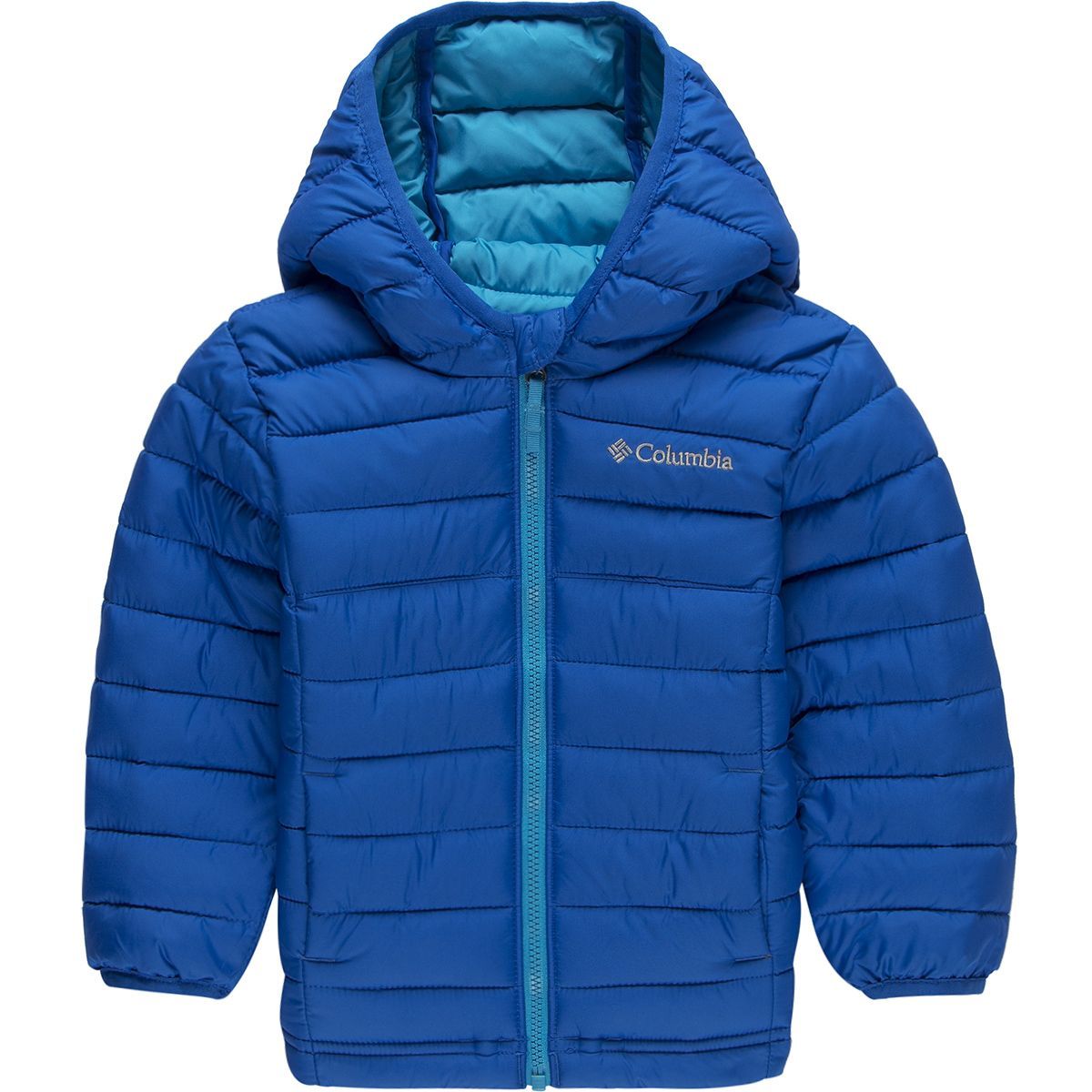 Columbia Powder Lite Hooded Insulated Jacket - Toddler Boys' Super Blue, 3T