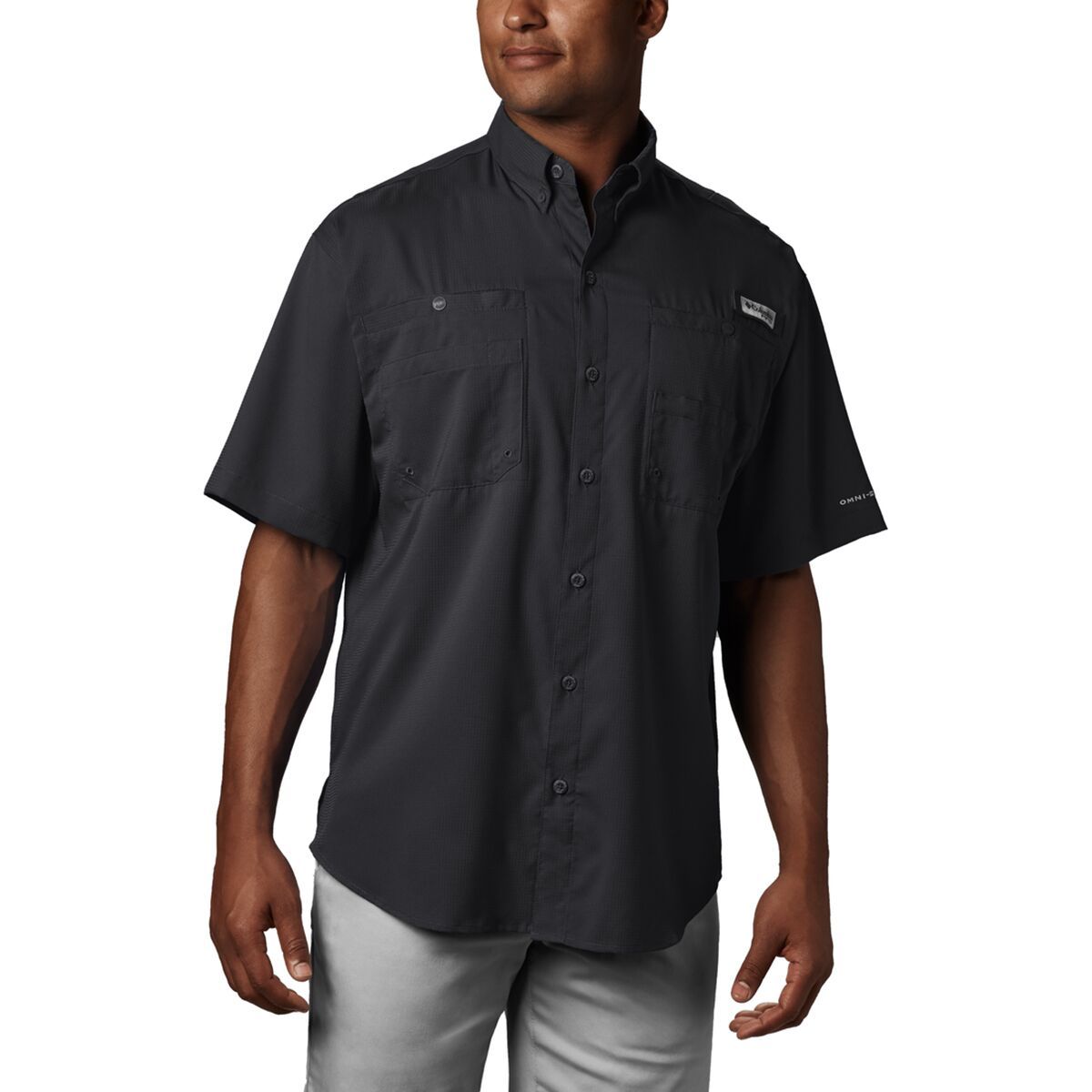 Image of Columbia Tamiami II Short-Sleeve Shirt - Men's Black, S