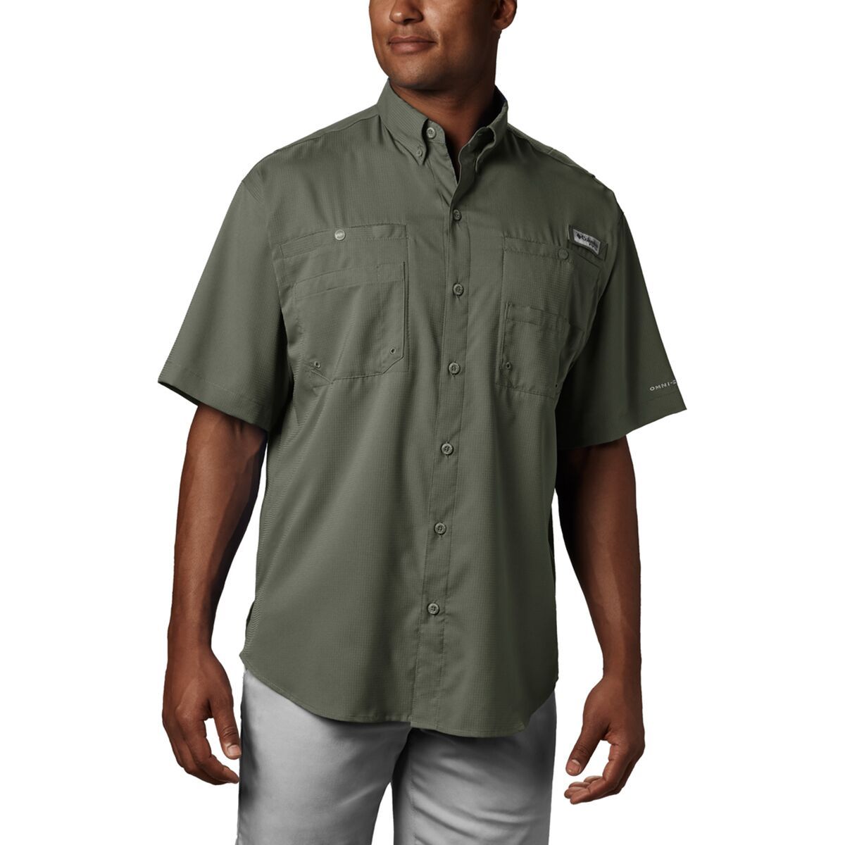 Image of Columbia Tamiami II Short-Sleeve Shirt - Men's Cypress, M