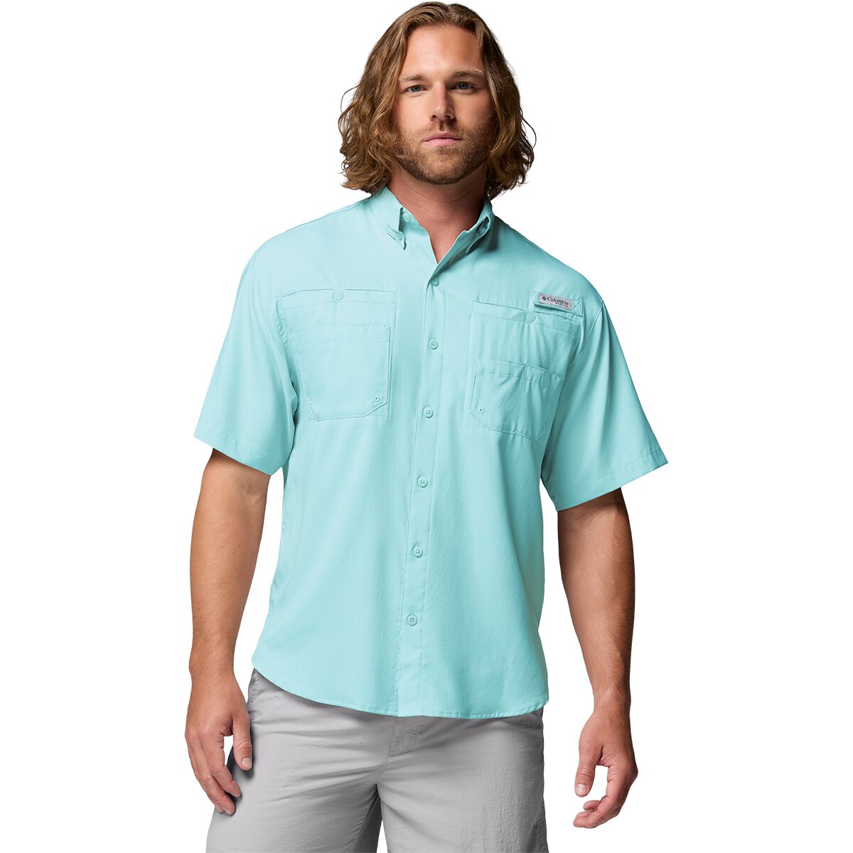 Image of Columbia Tamiami II Short-Sleeve Shirt - Men's Gulf Stream, XXL